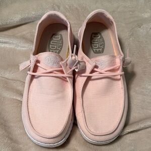 Hey Dude Light Pink Loafers
